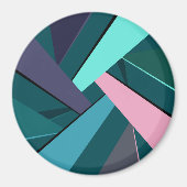 Abstracte geometrische vorm 6 magneet (Voorkant)