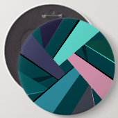 Abstracte geometrische vorm 6 ronde button 6,0 cm (Voorkant /achterkant)