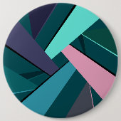 Abstracte geometrische vorm 6 ronde button 6,0 cm (Voorkant)