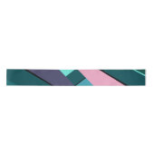 Abstracte geometrische vorm 6 satijnen lint (Voorkant)