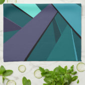 Abstracte geometrische vorm 6 theedoek (Gevouwen)