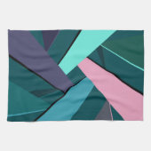 Abstracte geometrische vorm 6 theedoek (Horizontaal)