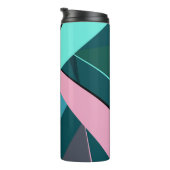 Abstracte geometrische vorm 6 thermosbeker (Geroteerd rechts)