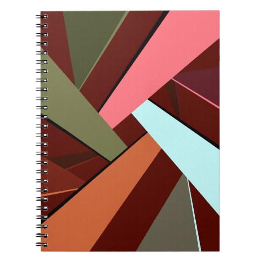 Abstracte geometrische vorm 7 notitieboek (Voorkant)