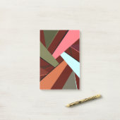 Abstracte geometrische vorm 7 post-it® notes (Op bureau)