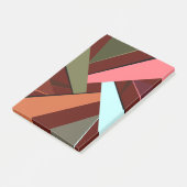 Abstracte geometrische vorm 7 post-it® notes (Schuin)