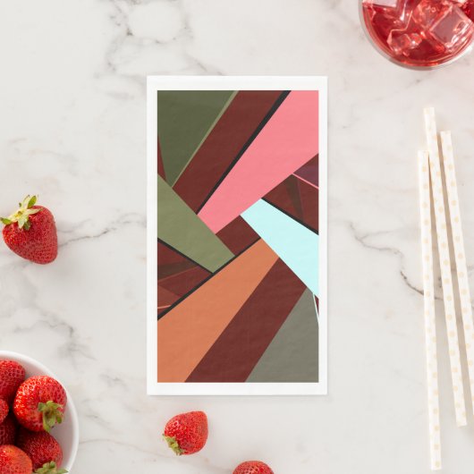 Abstracte geometrische vorm 7 servet (Insitu)