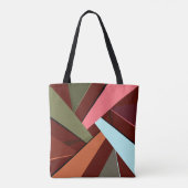 Abstracte geometrische vorm 7 tote bag (Achterkant)