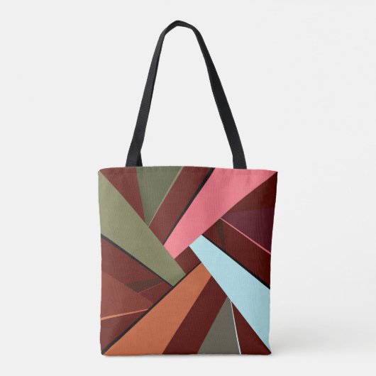 Abstracte geometrische vorm 7 tote bag (Achterkant)