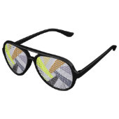 Abstracte geometrische vorm 8 aviator zonnebril (Gekanteld)