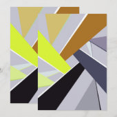 Abstracte geometrische vorm 8 bedankkaart (Voorkant / Achterkant)