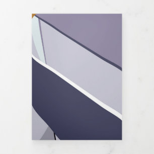 Abstracte geometrische vorm 8 drieluik wenskaart