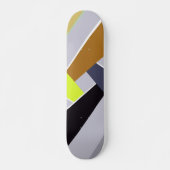 Abstracte geometrische vorm 8 persoonlijk skateboard (Voorkant)