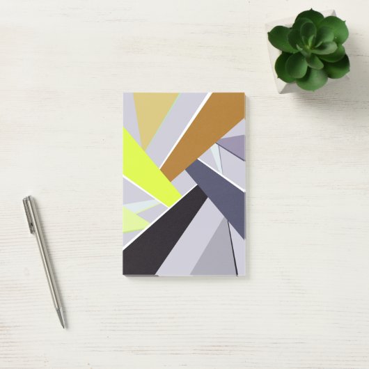 Abstracte geometrische vorm 8 post-it® notes (Kantoor)