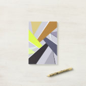 Abstracte geometrische vorm 8 post-it® notes (Op bureau)