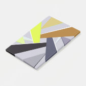 Abstracte geometrische vorm 8 post-it® notes (Schuin)