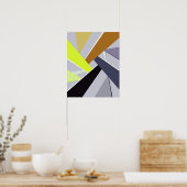 Abstracte geometrische vorm 8 poster (Keuken)