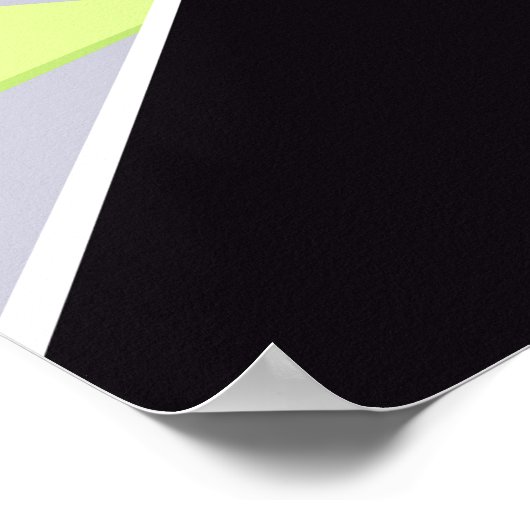 Abstracte geometrische vorm 8 poster (Hoek)