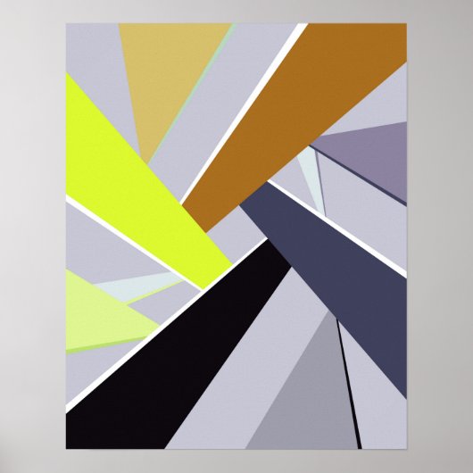 Abstracte geometrische vorm 8 poster (Voorkant)