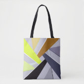Abstracte geometrische vorm 8 tote bag (Voorkant)
