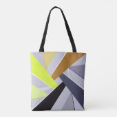 Abstracte geometrische vorm 8 tote bag (Achterkant)