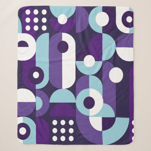 Abstracte geometrische vorm abstract, kunst, kunst sherpa deken (Voorkant)