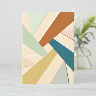 Abstracte geometrische vorm bedankkaart