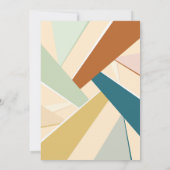 Abstracte geometrische vorm bedankkaart (Achterkant)