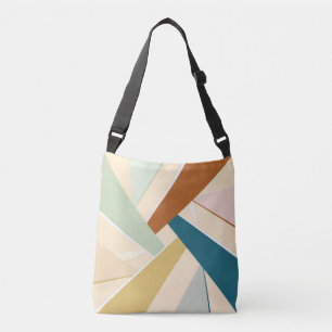 Abstracte geometrische vorm crossbody tas