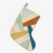 Abstracte geometrische vorm kleine kerstsok (Voorkant (Hangend))