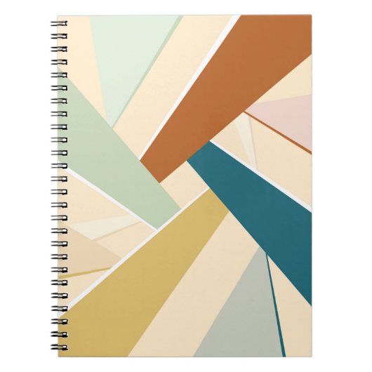 Abstracte geometrische vorm notitieboek (Voorkant)
