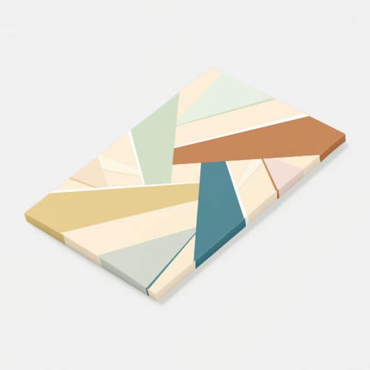Abstracte geometrische vorm post-it® notes (Schuin)