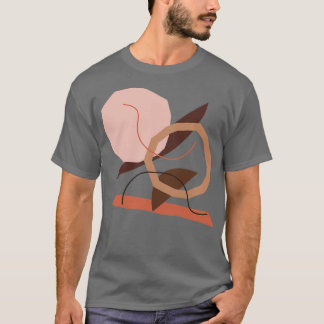 Abstracte geometrische vorm t-shirt