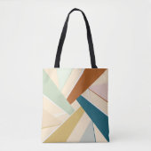 Abstracte geometrische vorm tote bag (Voorkant)