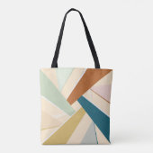 Abstracte geometrische vorm tote bag (Achterkant)