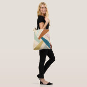 Abstracte geometrische vorm tote bag (Op model)