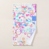 Abstracte geometrische vormen bad handdoek (Handdoek)