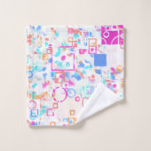 Abstracte geometrische vormen bad handdoek (Wasdoekje)