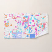 Abstracte geometrische vormen bad handdoek (Handdoek)