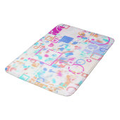 Abstracte geometrische vormen badmat (Gekanteld)