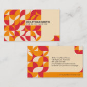 Abstracte geometrische vormen Bauhaus Visitekaartje (Voorkant / Achterkant)