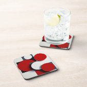 Abstracte geometrische vormen bier onderzetter (Rechterzijde)