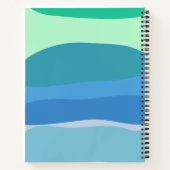  Abstracte geometrische vormen Blauw op maat Notitieboek (Achterkant)