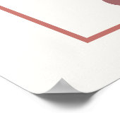 Abstracte geometrische vormen Boho stijl bladeren Poster (Hoek)