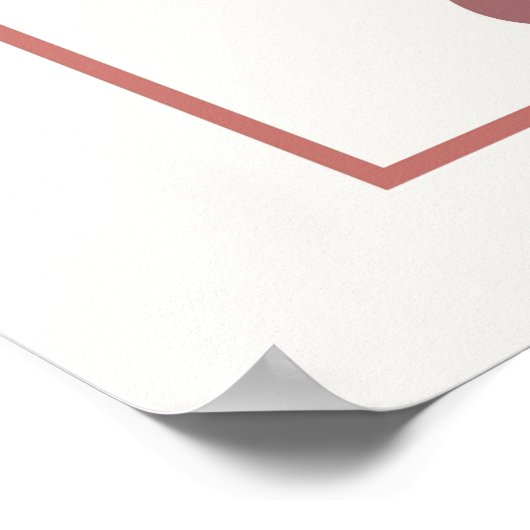 Abstracte geometrische vormen Boho stijl bladeren Poster (Hoek)