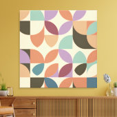 Abstracte geometrische vormen canvas afdruk (Insitu (Woonkamer))