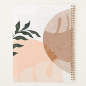 Abstracte geometrische vormen en plantennamen planner (Achterkant)