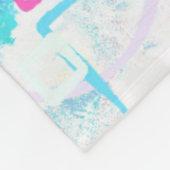 Abstracte geometrische vormen fleece deken (Hoek)