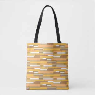 Abstracte geometrische vormen in beige en perzik t tote bag