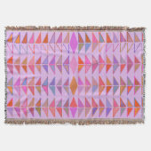 Abstracte geometrische vormen in lavender Paars Deken (Voorkant)
